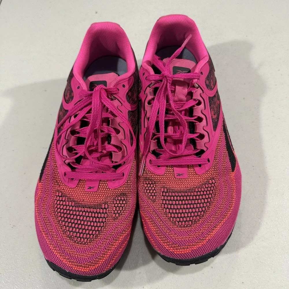 Reebok Nano X2 GY2295 Womens US 8 Running Shoes Pink Black Athletic Sneakers